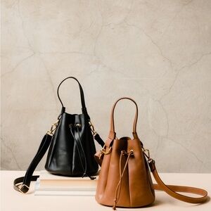 Able Blaire Crossbody Bucket Bag Black